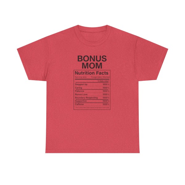 Bonus Mom Nutrition Facts Tee -  Step Parent Gift - Image 49