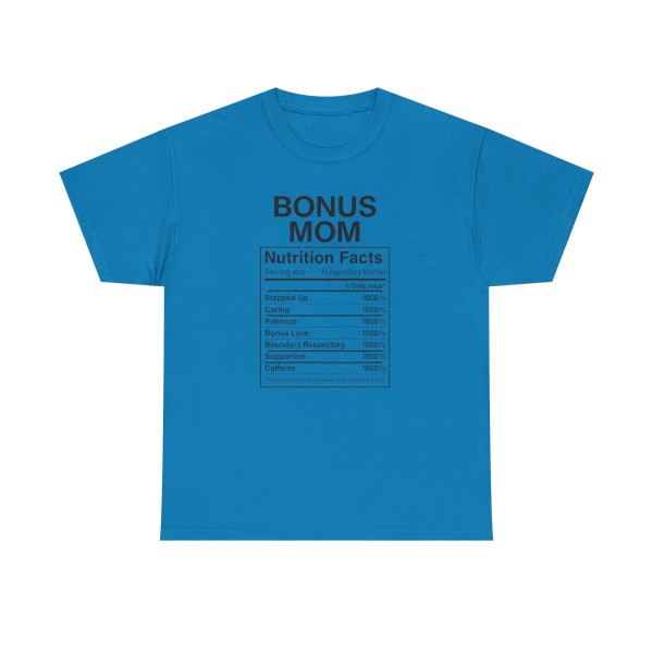 Bonus Mom Nutrition Facts Tee -  Step Parent Gift - Image 41