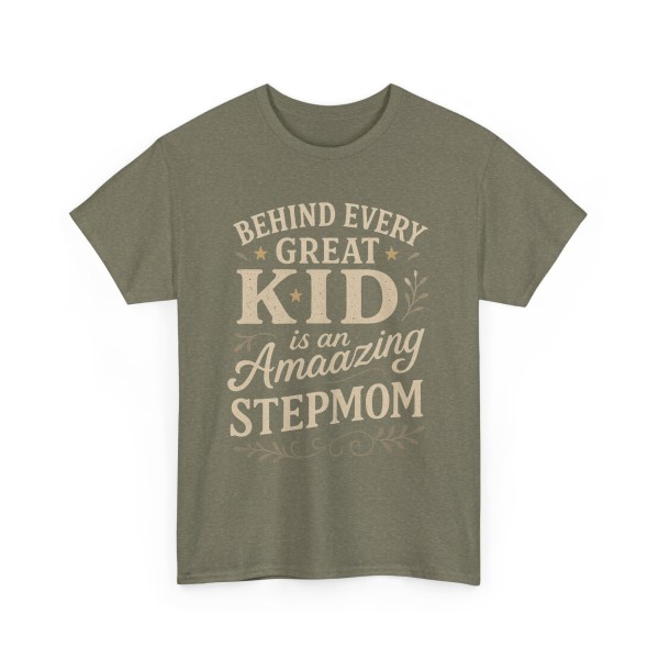 Stepparent T-Shirt | Behind Every Great Kid is an Amazing Stepmom Gift - Image 19
