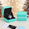 Show Your Love with ANDSO's Stunning Moissanite Heart Pendant Necklace - Perfect Anniversary Gift for Wife, Mom, or Her! - Image 6