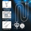 Show Your Love with ANDSO's Stunning Moissanite Heart Pendant Necklace - Perfect Anniversary Gift for Wife, Mom, or Her! - Image 5