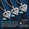 Show Your Love with ANDSO's Stunning Moissanite Heart Pendant Necklace - Perfect Anniversary Gift for Wife, Mom, or Her! - Image 3
