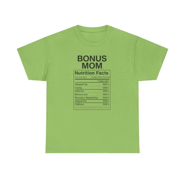 Bonus Mom Nutrition Facts Tee -  Step Parent Gift - Image 29