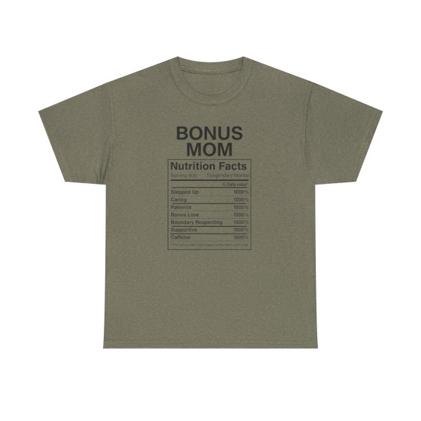 Bonus Mom Nutrition Facts Tee -  Step Parent Gift - Image 25