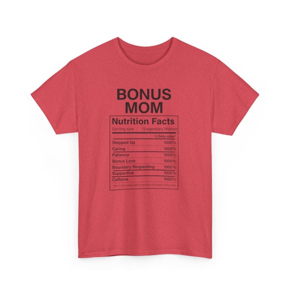 Bonus Mom Nutrition Facts Tee -  Step Parent Gift - Image 51